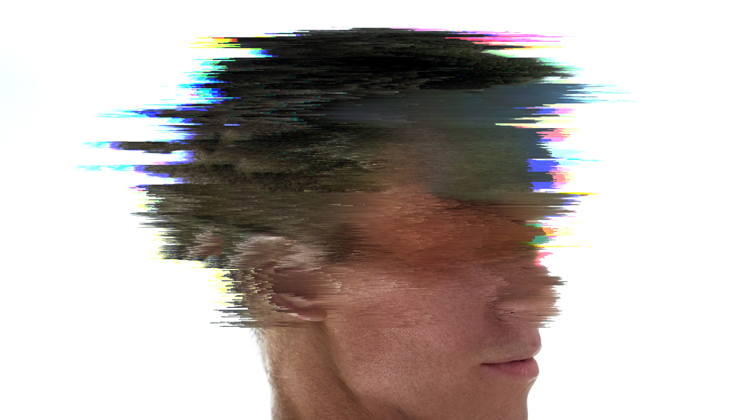 A blurry image of a man's head.